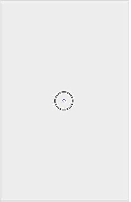 Jinvoo ZigBee 3.0 Interruttore della luce intelligente 1 banda 10A Funziona con Alexa Assistente Google Telecomando Necessita di hub filo neutro Richiesto CE certificato REACH Bianco (1 confezione)