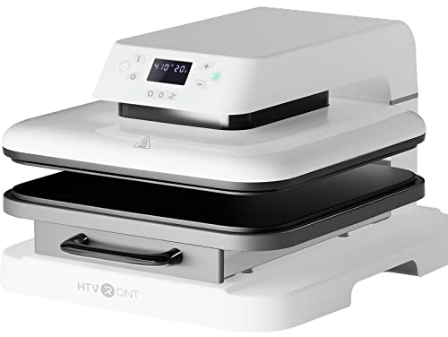 HTVRONT Pressa termica automatica per magliette, 38 x 38 cm, Smart T shirt a rilascio automatico, pressa termica professionale per sublimazione, vinile, progetti di trasferimento termico