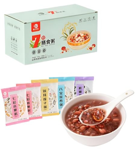 Porridge Di Cereali Integrali 7 Gusti, 1 Scatola Da Confezioni 700 G, Nutriente For La Colazione, Facile Cucinare Con Fornello/cuociriso, Adatto A Tutta Famiglia