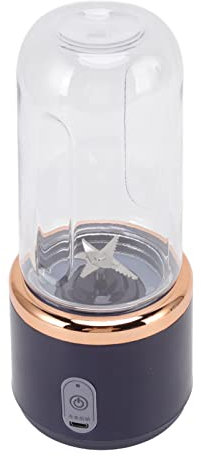 300 ML Bärbar Blender med Flaska, USB Uppladdningsbar Juicer Cup Mini Blender Mixer för Fruktshakes och Smoothies, Personal Blender Handhållen Blender Bärbar Juicer för Resor Hem