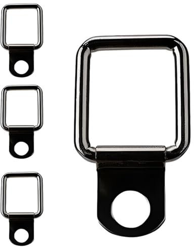 PLABBDPL 4 Pezzi Anelli di Ancoraggio D Anello a D Gancio di Ancoraggi Hardtop/Coperchio Chiusura a Rimozione Rapida Fissaggi per Wrangler JK YJ TJ JKU Sport/Sahara/libertà/Rubicon X Unlimited 95-17