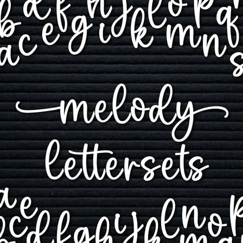 Cursive Letter Set for Felt Letterboards, 150+ Lowercase Script Letters, Pre-cut, Board NOT included