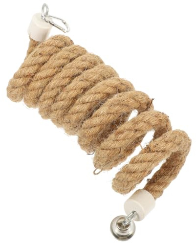FRCOLOR Corde À Oiseaux 78.74 in Perche De Corde pour Cage De Perroquet Jouet d'escalade Suspendu en Coton Accessoire pour Entraînement Et Jeu des Petits Oiseaux