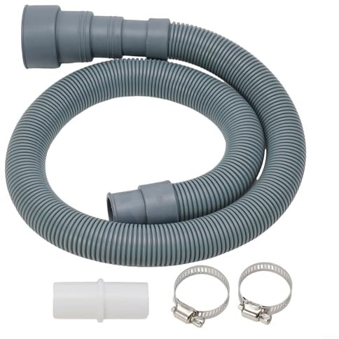 70cm/150cm/200cm Washing Machine Drain Hose Extension,Dishwasher Drain Hose Extension Kit,Flexible Hose for Washer Dishwasher Dehumidifier Drain Hose(70CM)