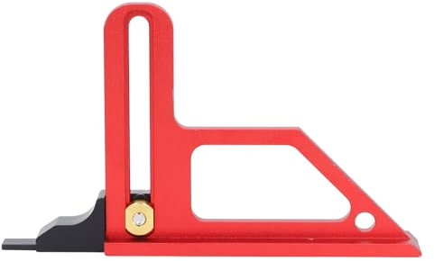 Tischkreissägen-Höhenmesser, Aluminiumlegierung, Metrische Zoll-Skalen, Tiefenmesser, 0–60 Mm, Tiefe, 45-Grad-Winkel, Holzbearbeitungs-Höhenmesser, Messwerkzeug für Holzbearbeitung