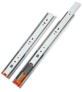 LOOTICH Cierre Suave Extensión Completa Guía del Cajón 300 mm con Amortiguador Integrado Cajón Diapositivas Rodamiento de Bolas Guías Telescópica para Cajones Capacidad Carga 35 kg (1 Juego)