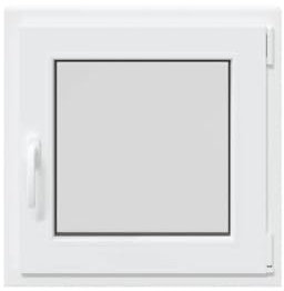 vidaXL Basement Window RISOR 60x60 cm Tilt&Turn DIN Right White, egress window, hopper window, window in the basement, window well, cellar windows