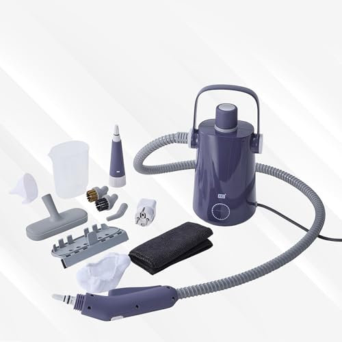 AU.ZIRINE Pulitore a vapore ad alta pressione per divani, tappeti, pavimenti, cucina e bagno, elimina il 99,9% dei batteri senza prodotti chimici, compatto e potente