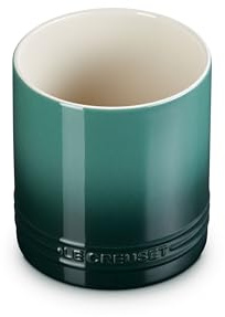 Le Creuset Stoneware Signature Straight Wall Utensil Crock, 1 qt., Artichaut