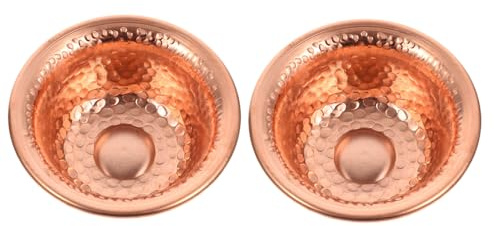 RORPOIR Coppa in Rame 2 Pezzi 7cm per Offerta Rituale Tibetana
