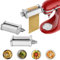 GVODE Accessorio per pasta per KitchenAid, comprendente un rullo per sfogliare la pasta, un taglia spaghetti e un taglia fettuccine per Kitchenaid robot da cucina