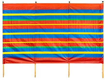 LIVIVO NEW 4 6 8 10 POLE WINDBREAK WIND BREAK WINDBREAKER SCREEN SUN BEACH SHELTER CAMPING (4 POLE)