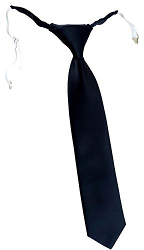 TigerTie Barnslips i en vanlig vanlig – förbunden med elastiskt band, svart,