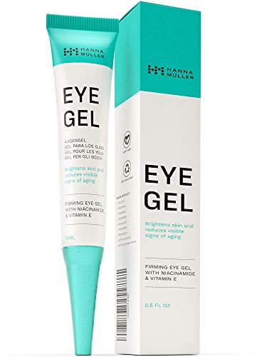 Firming Eye Gel for Dark Circles and Under Eye Puffiness, Anti Aging Serum to Help Reduce Fine Lines and Wrinkles, Brightens Under Eye, 15 Ml