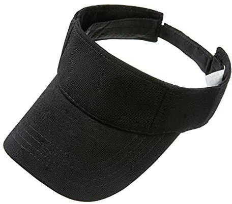 RUIXIA Casquette Visière Enfant Visière de Golf Fille Garçon Casquette Respirant Réglable Casquette Séchage Rapide Visière Soleil pour Enfant de 1-8 Ans (Noir)