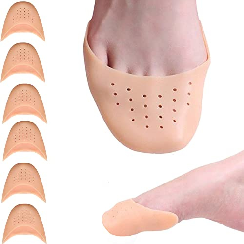 Misorita Protectores de dedos de silicona, almohadillas de dedos, puntera de gel, manga para mujeres y hombres, alivio del dolor, beige reutilizable