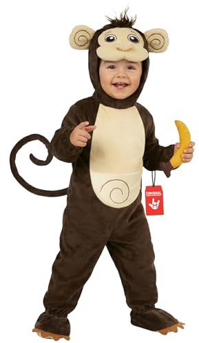 Morph Kids Apdräkt Bebis Brun Djurdräkt Toddler Halloween Karneval Maskerad Apkostym Overall Unisex Barn