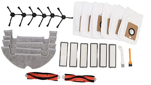 Juego de Piezas de Repuesto para Barredora, Filtro de Bolsa de Polvo de Cepillo Principal, Barredora de Cepillo Lateral para Dreame L10plus Dreame Z10 Pro D10PLUS