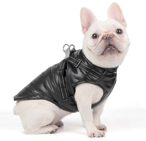 DoggieKit Perro Gato Abrigos Chaquetas Perros Bajo el Vientre Arnés Chaleco cálido Invierno Reflectante Algodón Traje Ropa Seguridad Impermeable Abrigo Mascotas para Perros Pequeños Medianos Grandes