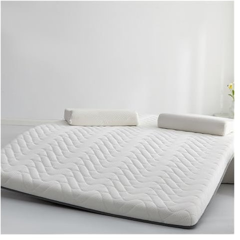 Matratzenschoner, Latexmatratze, Verdickte Studentenwohnheim-Hotelmietmatratze, Faltbare Tatami-Matratze, Matratze In Voller Größe, Latex-Memory-Schaum, Mittlere Härte ( Color : White , Size : 80*190C