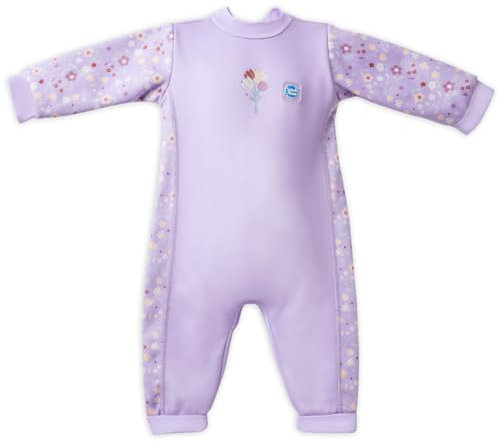 Splash About Warm in One Baby Wetsuit, Lilac Spring, 12-24 Months