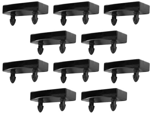 cyclingcolors 10x Cappuccio innesto supporti in plastica per doghe singola 53x10mm Letto boccola doga Rete balancella nero