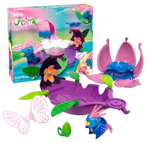 BRIO Flora - 36234 Lily's Leaf Boat | Lekset för oändligt fantasifullt nöje för flickor och pojkar från 3 år och uppåt - underbar gåva