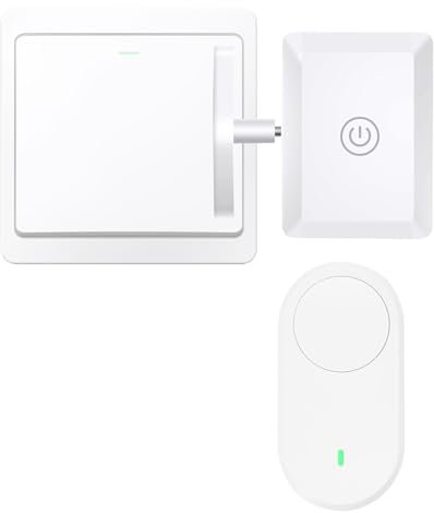 Gbformat SmartSwitch Toggle, Smart Button Pusher, Mando a Distancia Inalámbrico, Interruptores Inteligentes para Apagar Automáticamente la Luz, Interruptor Perezoso para Controlar la Luz