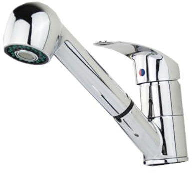 DIYEAH Rubinetto Lavello Cucina in Lega Miscelatore Caldo e Freddo Con Doccetta Estraibile e Rotazione Facile Da Installare Resistente e Antiruggine Design Moderno Per Lavelli Cucina