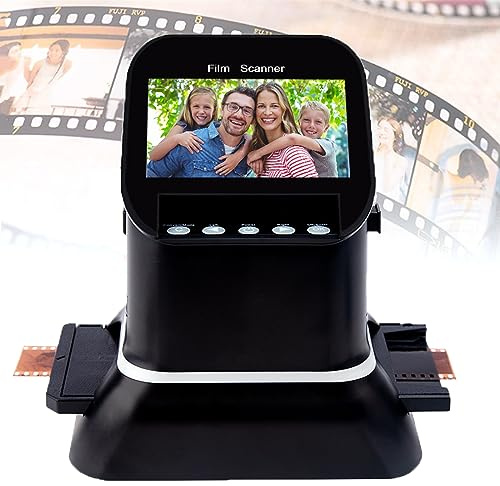 PPOIUYK Digital Film Converter, 22 MP Slide Negative Scanner with 4.3 in LCD Screen and HDMI Port, Convert 135/35 Mm, 120,127, 126KPK Negatives and Slides to Digital JPEG, for Gifting, Home