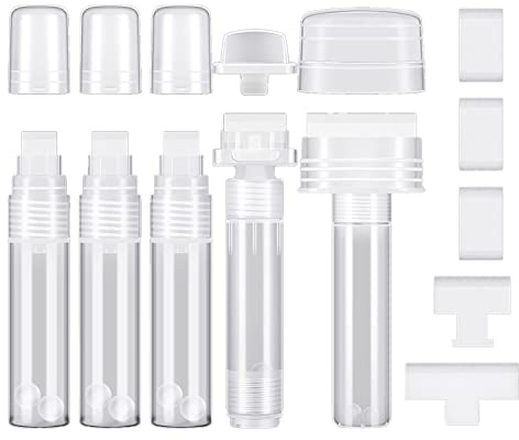 OVNSHVN Lot de 5 Marqueurs Graffiti Marqueurs de Peinture Rechargeables Stylo de Retouche avec 5 Pointes de Rechange (50 Mm, 30 Mm, 15 Mm)