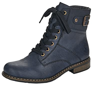 Rieker Herbst/Winter, Botines Femme, Bleu (Ozean/Pazifik 15), 39 EU