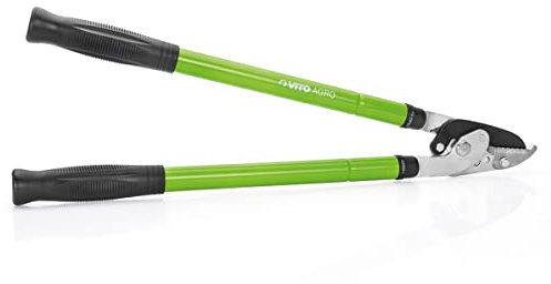 VITO - Coupe Branches Lame Droite Acier forgé 2 Mains Bras Télescopiques Dimensions 63-94 cm