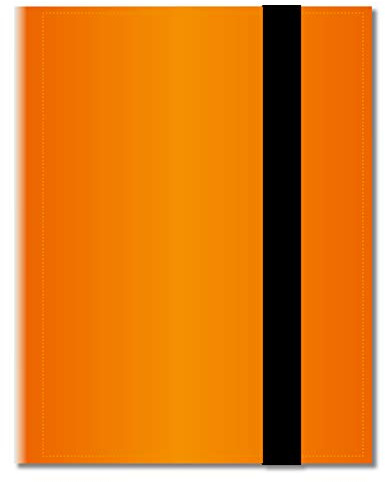 Arkero-G® 18-Pocket Pro Album Orange - 360 Karten Binder - Tauschalbum/Sammelalbum z.B. für MTG Magic, Pokemon, YuGiOh, Match Attax