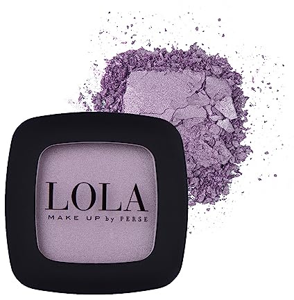 Lola Make-Up Mono Eyeshadow, Pale Lilac, Satin, Rich Intense Pigmentation, High Coverage, Use Wet & Dry, All Skin Tone, Mineral Oil Free, Vegan & Cruelty Free, No. 006