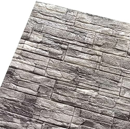 XiinxiGo Wandpaneele Selbstklebende Ziegel Tapete Wandaufkleber für Wohnzimmer Schlafzimmer Küche,Schwarz 1,4Stück(60 * 60 cm *4MM)