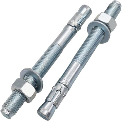 SKIR'CO (3 Stück) Verzinkte Keilanker M20 x 220 mm Metalldübel Ankerbolzen Mauerwerk Anker Betonanker