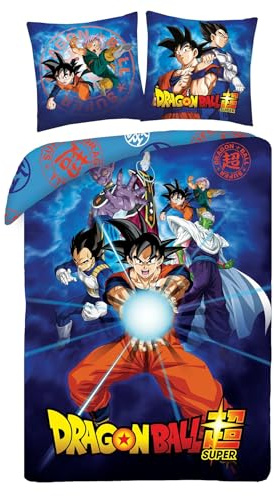 Dragon Ball Super Funda Nórdica Cama 90 140x200 + Funda Goku Vegeta