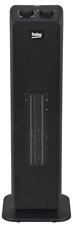 BEKO Termoventilatore a torre RHP6320B, Potenza 2000W, Tecnologia ceramica, 4 modalità, protezione da surriscaldamento