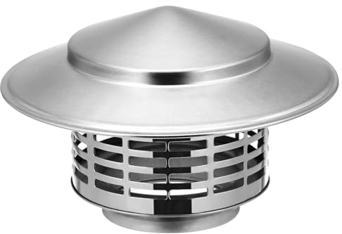 EPIGEIST Copertura per Canna Fumaria Acciaio Inossidabile Cappuccio Antipioggia e Antiuccelli per Esterno Protezione Resistente per e Tubo di Scarico Stufa