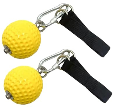 Kraftigt drag-up-bollgrepp styrketräningsset – 9 cm massiv PU-sfär med 304 krokar i rostfritt stål och nylonremmar | halkfri kanonboll klättring håller för Calisthenics Bouldering Upper