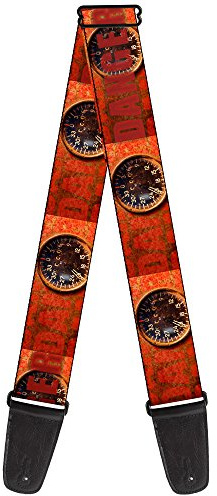 Buckle-Down Guitar Strap Danger Gauge 2 Inches Wide
