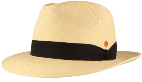 Mayser Original Panama-Hut Stroh-Hut Sommer-Hut aus Ecuador – Traditionell Handgeflochten gefüttertes Schweißband Bruchschutz 59
