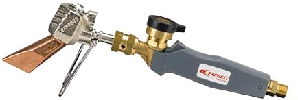 Express, 60278, Fer à Souder, Chalumeau à Gaz, Contient Lance avec Panne, Manche à Raccord Tournant Entrée 3/8e Gauche, usage Couvreur, Adapté pour Zinc, Cuivre, Inox, Zinc Pré-patiné, Plomb
