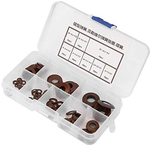 Rondelles à Ressort, Disque à Ressort De Compression Pour Embrayages, Soupapes De SéCurité, 8 Types, 160 Pièces