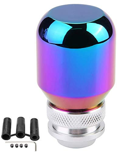 Fydun Auto Schaltknauf Universal Metall Modifikation Manueller Schalthebel Schalthebelhebel Mit 3 Kunststoff Adaptern (Farbe)