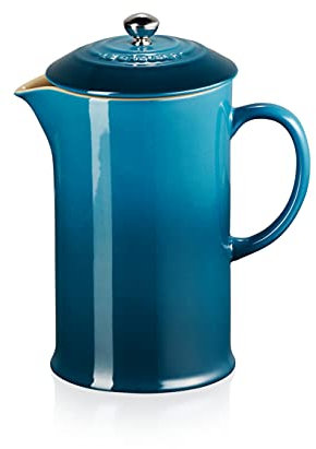 Le Creuset Kaffeebereiter aus Steinzeug, 1 L, Deep Teal, 60706086420003