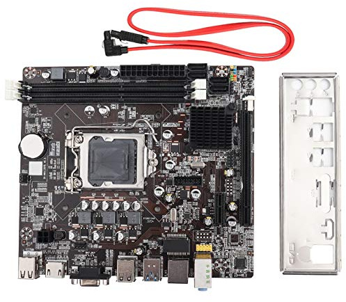 Scheda Madre B75 LGA 1155, Mainboard per Computer Desktop con USB 3.0, e Rete Integrati, Supporto SSD ad Alta Velocità, per Processori Core 2a e 3a Generazione