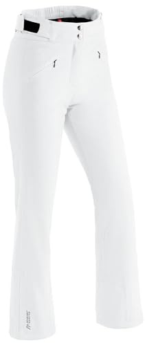 Maier Sports W Allissia Slim Weiß - wasserdichte warme Damen mTex Skihose, Größe 80 - Farbe White