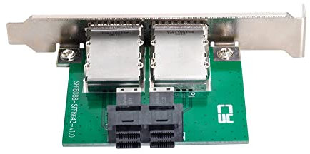 NFHK Dual Ports Mini SAS SFF-8088 zu internen SAS HD SFF-8643 PCBA Buchse Adapter mit Low-Profile-Halterung